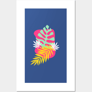 Tropical Palms - Pink Posters and Art